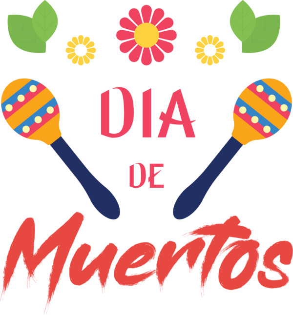 Transparent Day of Dead Logo Line Meter for Día de Muertos for Day Of Dead