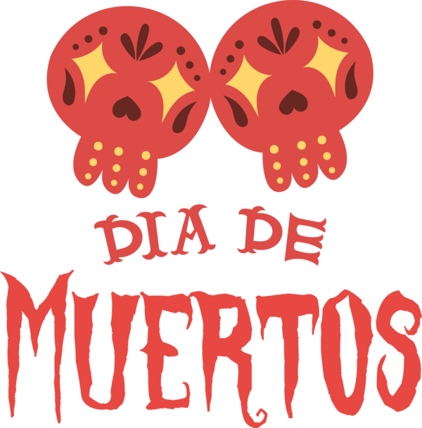 Transparent Day of Dead Logo Design Meter for Día de Muertos for Day Of Dead