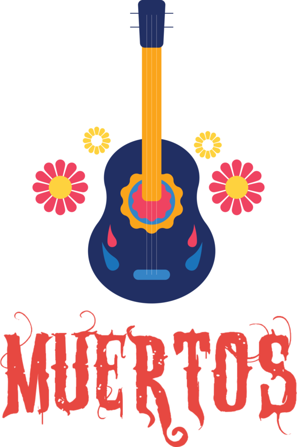 Transparent Day of Dead Logo Meter Line for Día de Muertos for Day Of Dead