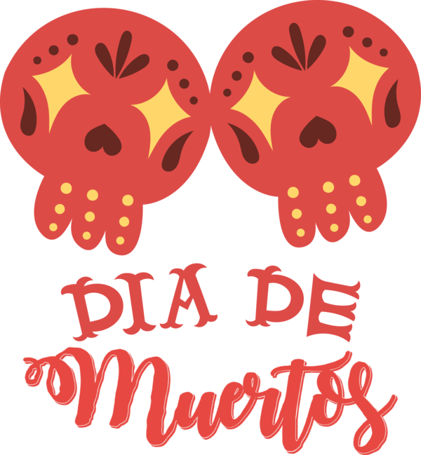 Transparent Day of Dead Logo Design Cartoon for Día de Muertos for Day Of Dead
