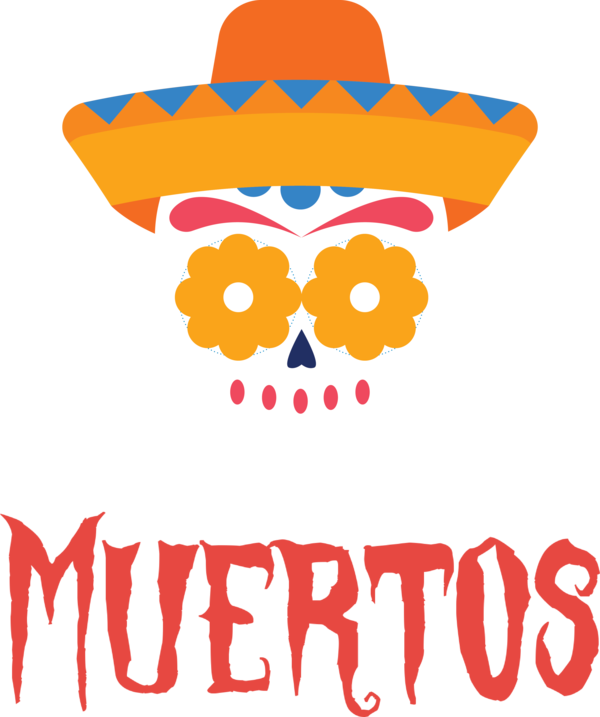 Transparent Day of Dead Logo Hat Eyewear for Día de Muertos for Day Of Dead
