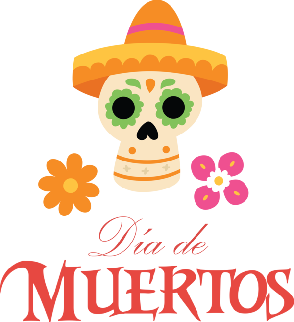 Transparent Day of Dead Party hat Hat Meter for Día de Muertos for Day Of Dead