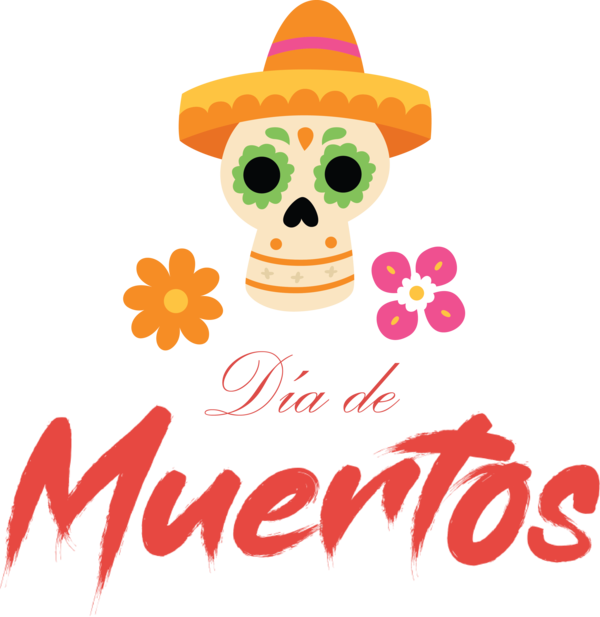 Transparent Day of Dead Character Meter Line for Día de Muertos for Day Of Dead