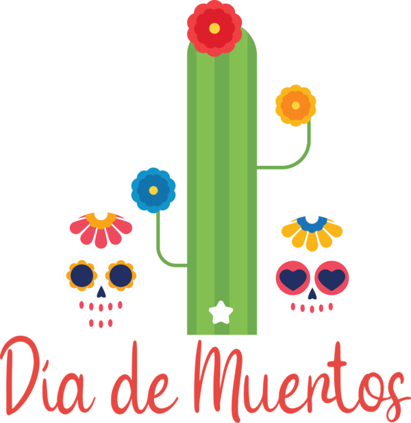 Transparent Day of Dead Floral design Flower Petal for Día de Muertos for Day Of Dead