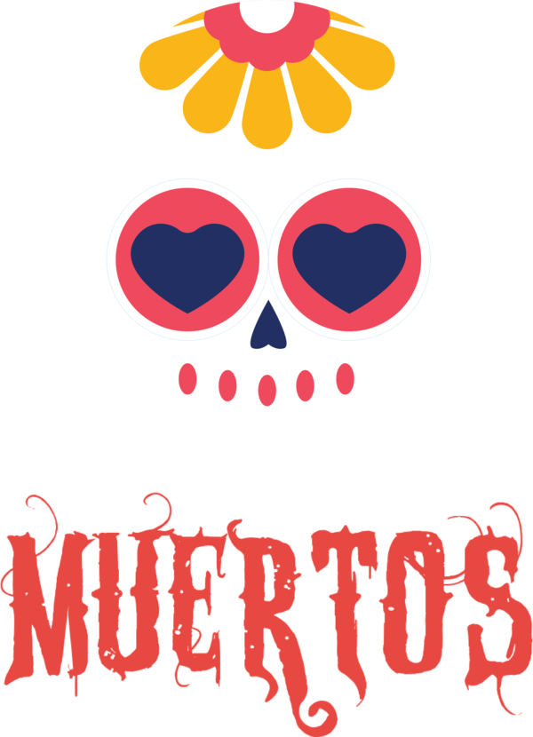 Transparent Day of Dead Design Logo Line for Día de Muertos for Day Of Dead