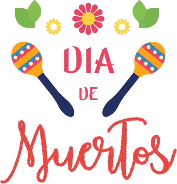 Transparent Day of Dead Logo for Día de Muertos for Day Of Dead