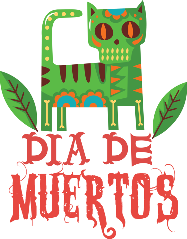 Transparent Day of Dead Logo Character Meter for Día de Muertos for Day Of Dead