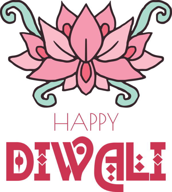 Transparent Diwali Floral design Design Cut flowers for Happy Diwali for Diwali