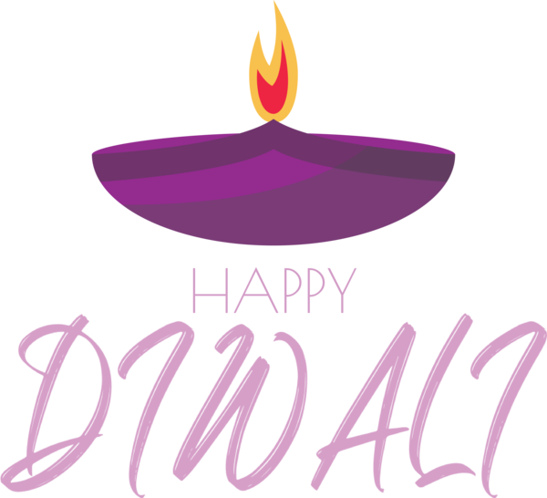 Transparent Diwali Logo Lilac M Meter for Happy Diwali for Diwali
