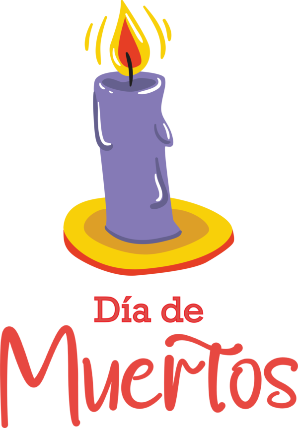 Transparent Day of the Dead Logo Line Meter for Día de Muertos for Day Of The Dead