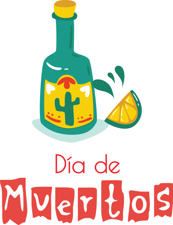 Transparent Day of the Dead Logo Produce Meter for Día de Muertos for Day Of The Dead