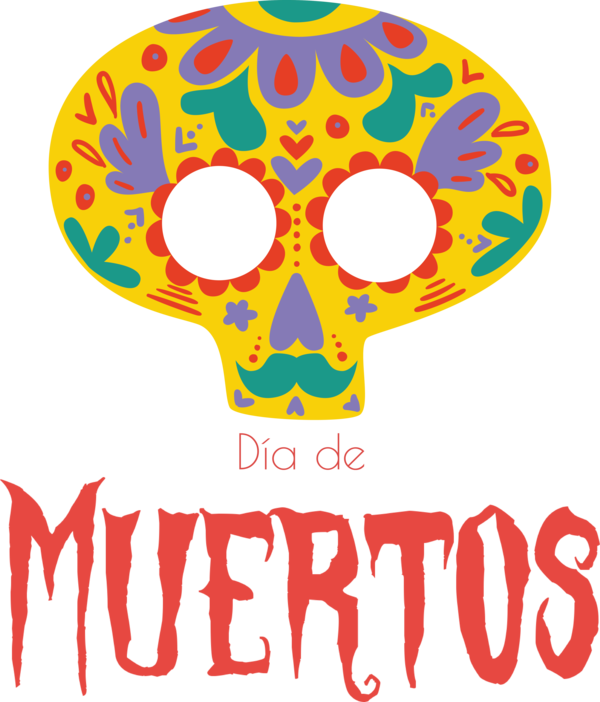 Transparent Day of the Dead Meter Line Design for Día de Muertos for Day Of The Dead