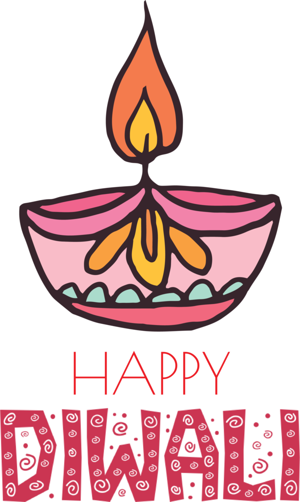 Transparent Diwali Meter Line Flower for Happy Diwali for Diwali