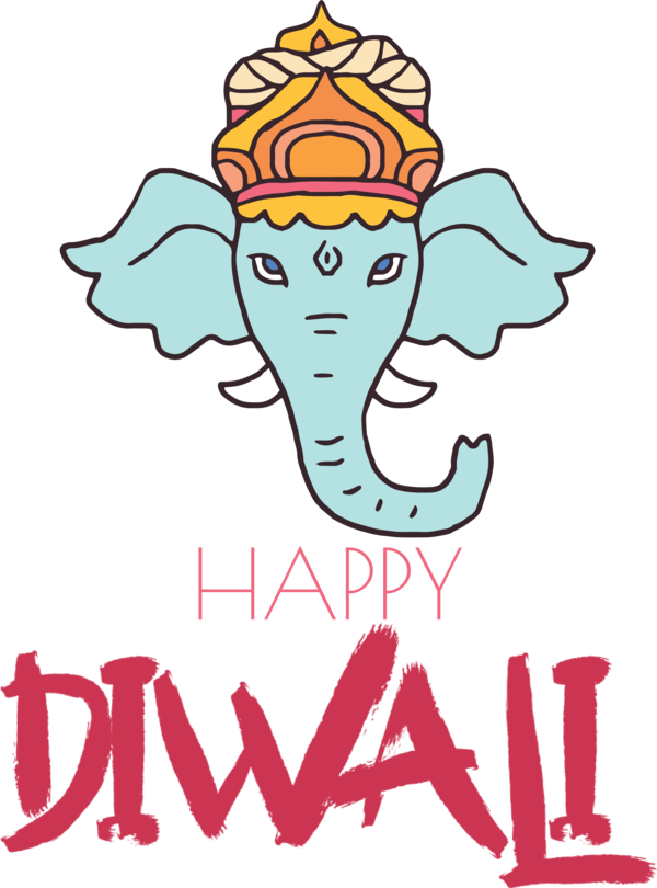 Transparent Diwali Cartoon Line Meter for Happy Diwali for Diwali