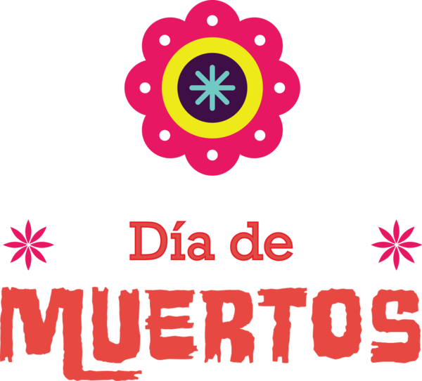 Transparent Day of the Dead Logo Line Meter for Día de Muertos for Day Of The Dead