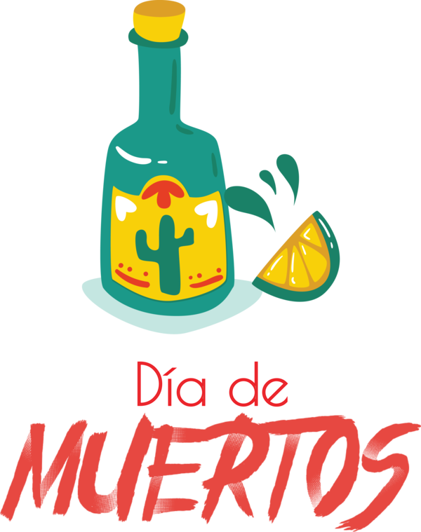 Transparent Day of the Dead Logo Produce Meter for Día de Muertos for Day Of The Dead