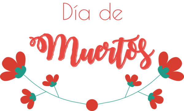 Transparent Day of the Dead Floral design Design Valentine's Day for Día de Muertos for Day Of The Dead