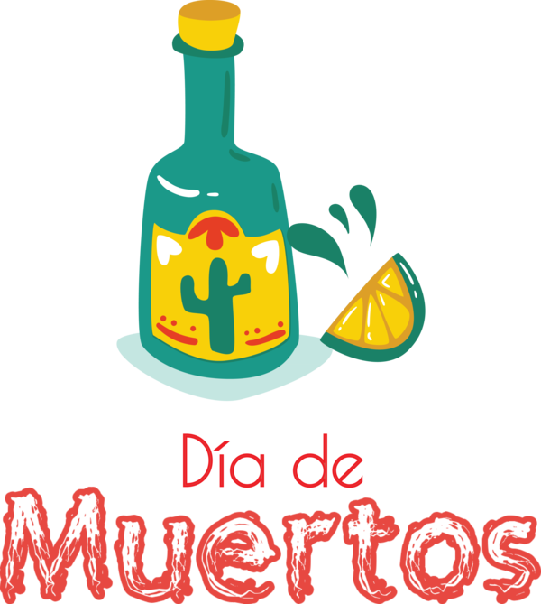 Transparent Day of the Dead Logo Produce Meter for Día de Muertos for Day Of The Dead