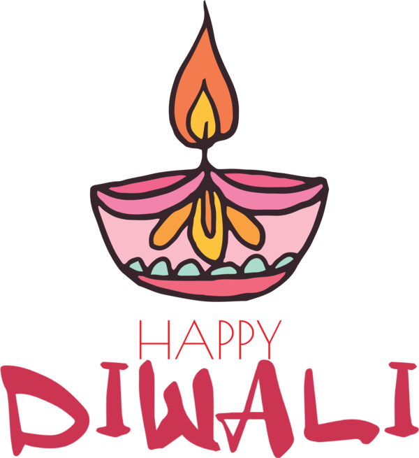 Transparent Diwali Logo Meter Flower for Happy Diwali for Diwali