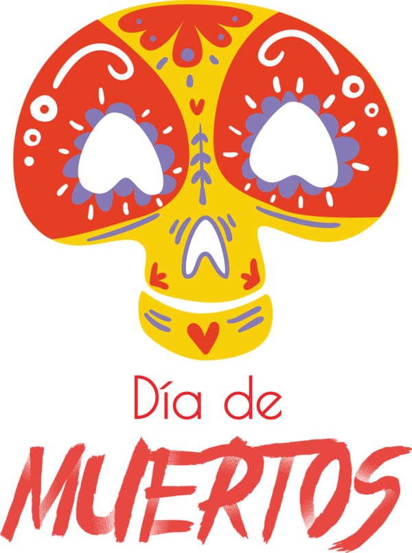 Transparent Day of the Dead Meter Line Design for Día de Muertos for Day Of The Dead