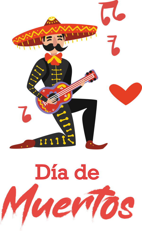Transparent Day of the Dead Royalty-free Poster Sketch for Día de Muertos for Day Of The Dead