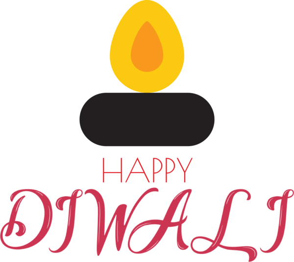 Transparent Diwali Logo Yellow Line for Happy Diwali for Diwali
