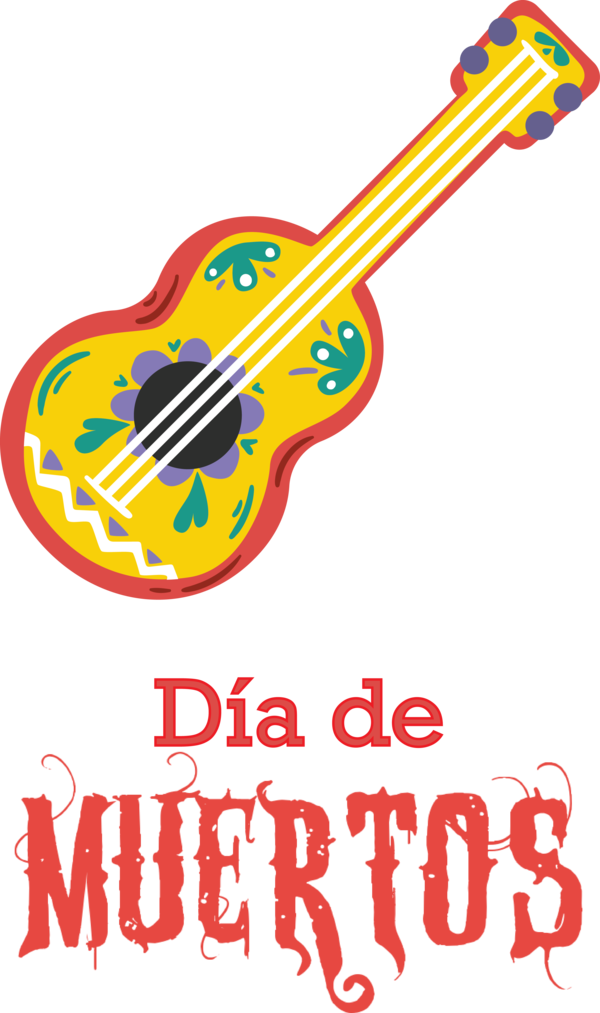 Transparent Day of the Dead Guitar Accessory Line Meter for Día de Muertos for Day Of The Dead
