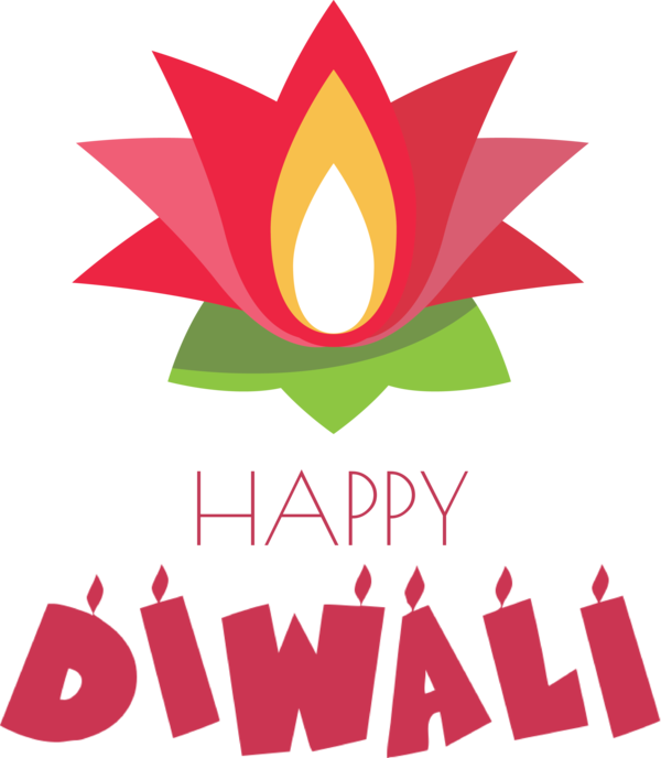 Transparent Diwali Logo Flower Meter for Happy Diwali for Diwali