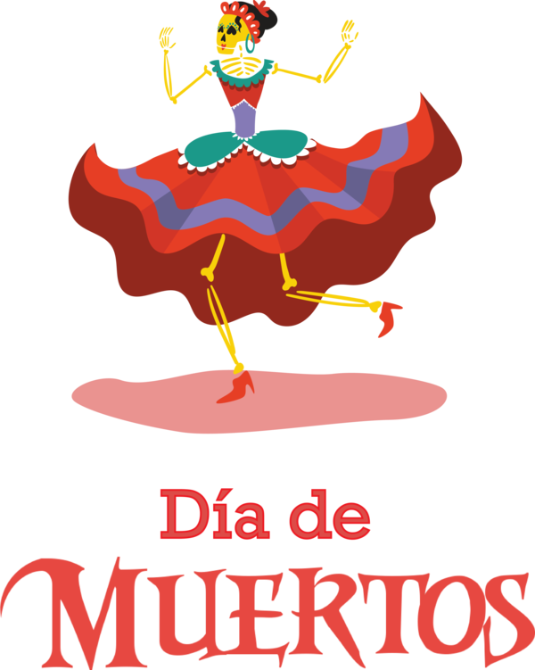 Transparent Day of the Dead Logo Cartoon Meter for Día de Muertos for Day Of The Dead