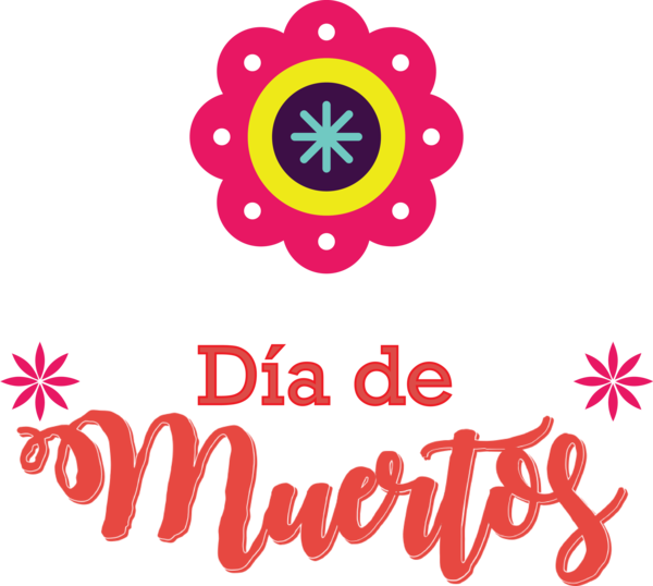Transparent Day of the Dead Logo Meter Line for Día de Muertos for Day Of The Dead