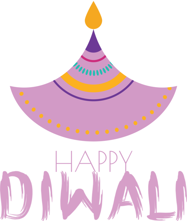 Transparent Diwali Party hat Design Logo for Happy Diwali for Diwali