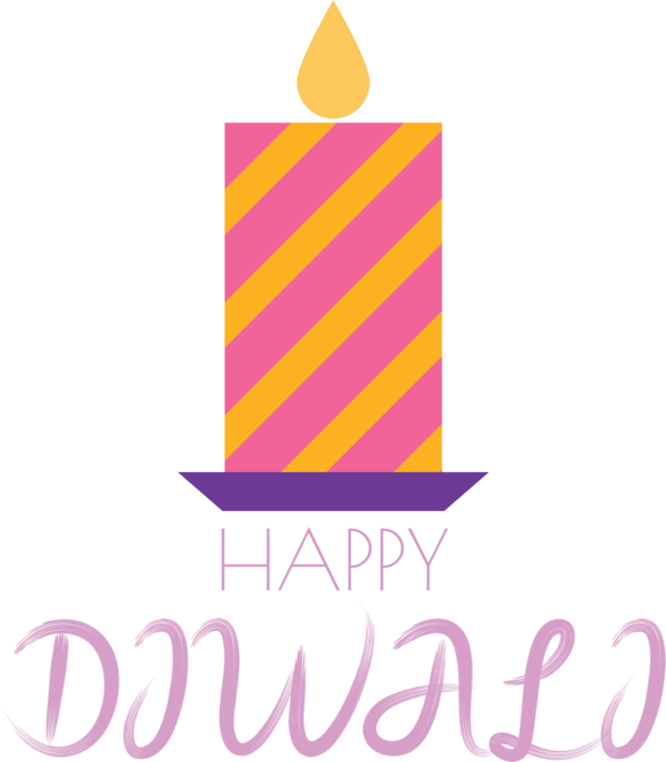 Transparent Diwali Logo Party hat Yellow for Happy Diwali for Diwali