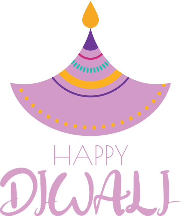 Transparent Diwali Party hat Design Logo for Happy Diwali for Diwali
