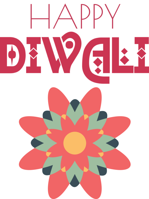 Transparent Diwali Floral design Design Line for Happy Diwali for Diwali