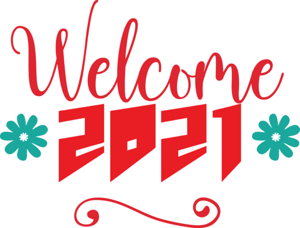 Transparent New Year Logo Line Meter for Welcome 2021 for New Year
