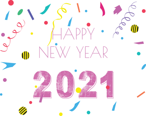 Transparent New Year Design Line Meter for Happy New Year 2021 for New Year