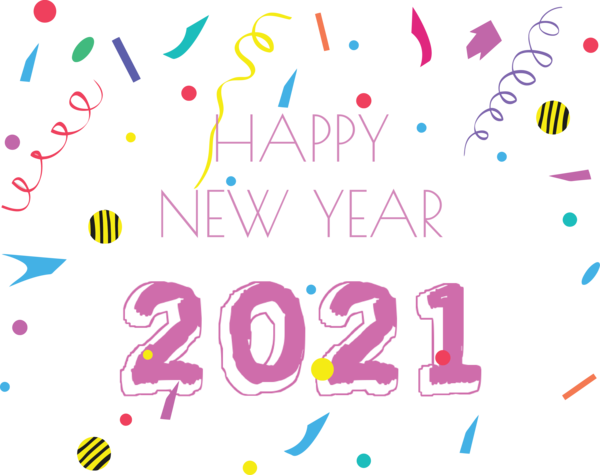 Transparent New Year Design Line Meter for Happy New Year 2021 for New Year