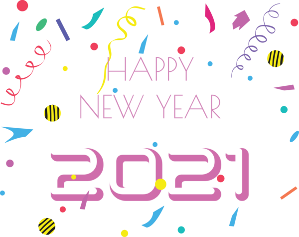 Transparent New Year Design Line Meter for Happy New Year 2021 for New Year