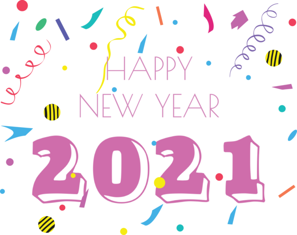 Transparent New Year Design Line Meter for Happy New Year 2021 for New Year