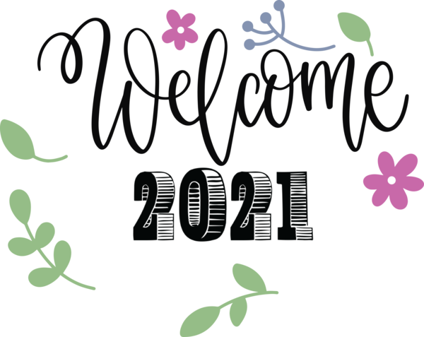 Transparent New Year Logo Design Meter for Welcome 2021 for New Year