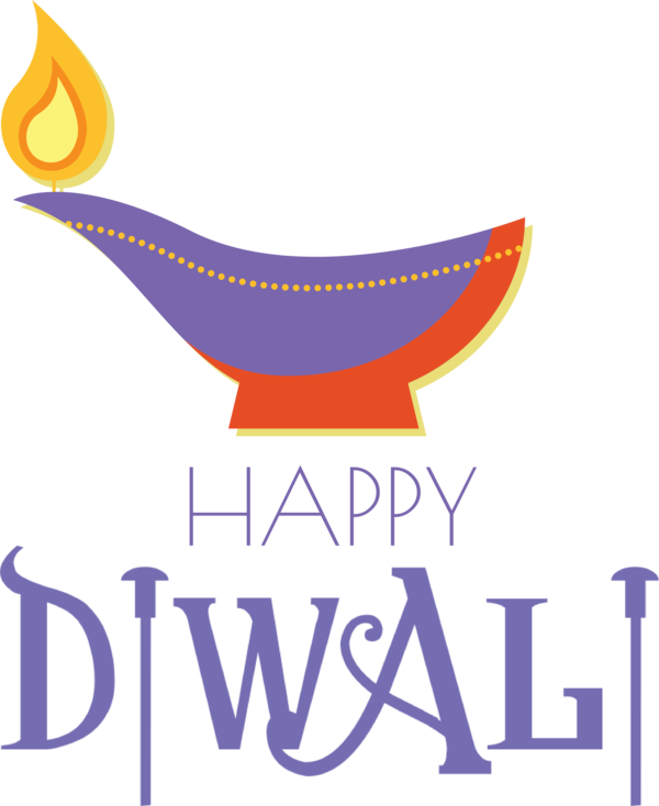 Transparent Diwali Logo Purple Line for Happy Diwali for Diwali