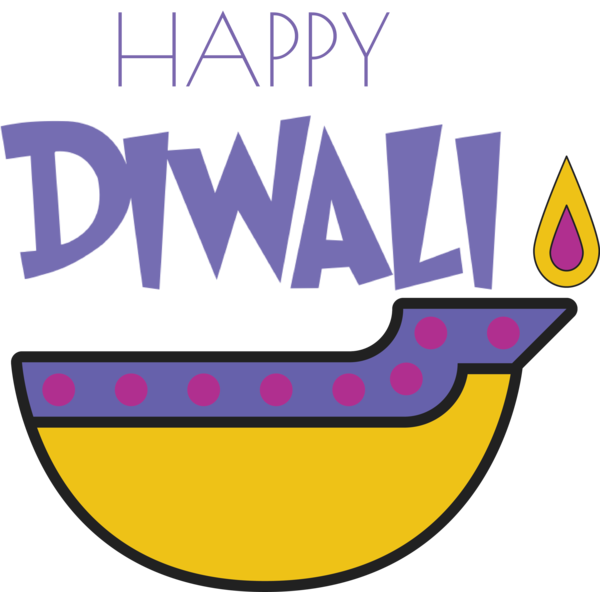 Transparent Diwali Logo Yellow Meter for Happy Diwali for Diwali