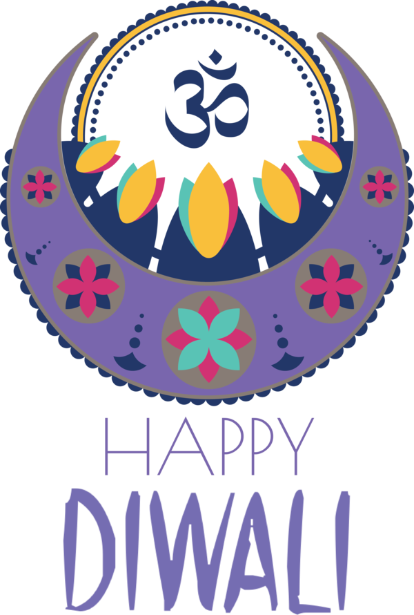 Transparent Diwali Canvas print Mandala Poster for Happy Diwali for Diwali