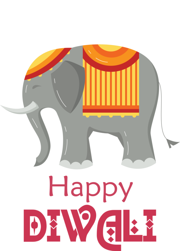 Transparent Diwali African elephants Elephant Indian elephant for Happy Diwali for Diwali
