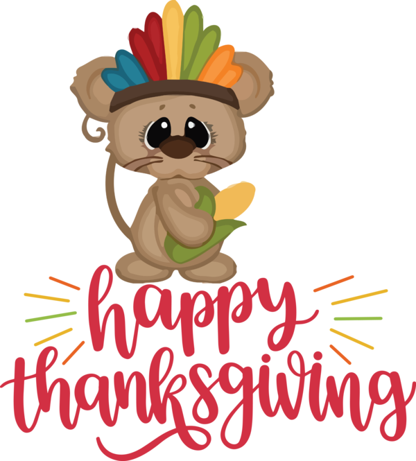 Transparent Thanksgiving Flower Meter Cartoon for Happy Thanksgiving for Thanksgiving