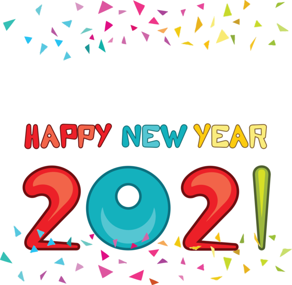 Transparent New Year Logo Meter Design for Happy New Year 2021 for New Year