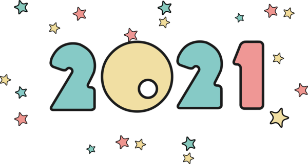 Transparent New Year Cartoon Symbol Meter for Happy New Year 2021 for New Year