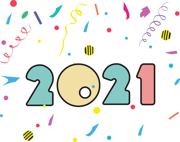 Transparent New Year Cartoon Design Meter for Happy New Year 2021 for New Year