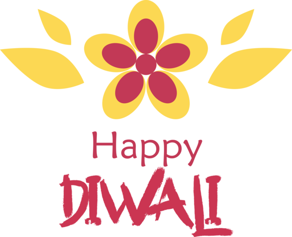 Transparent Diwali Floral design Logo Cut flowers for Happy Diwali for Diwali