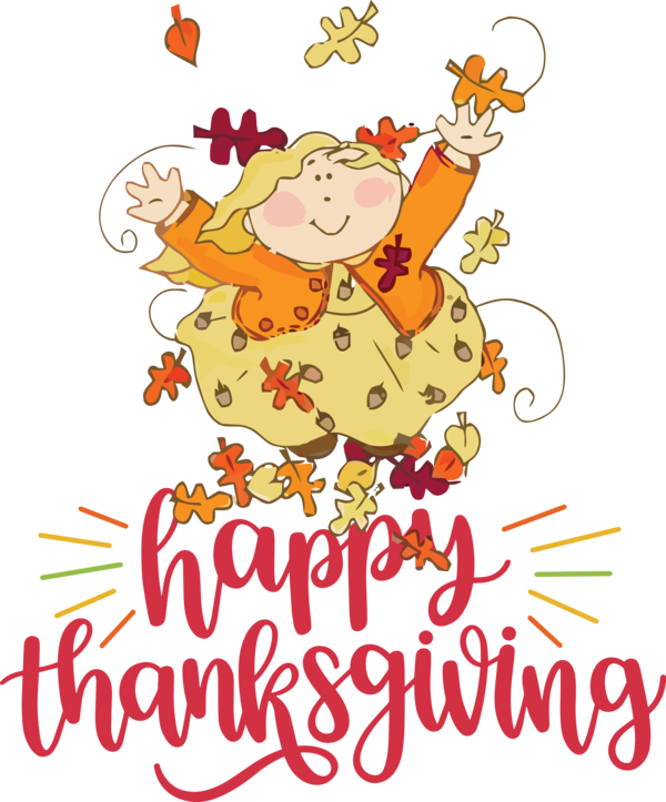 Transparent Thanksgiving Christmas Day Christmas decoration Cartoon for Happy Thanksgiving for Thanksgiving